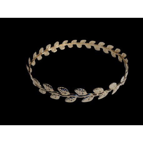 Couronne feuille de laurier métal doré
