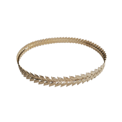 Couronne feuille de laurier métal doré César