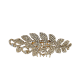 Peigne cheveux strass spirale de feuilles