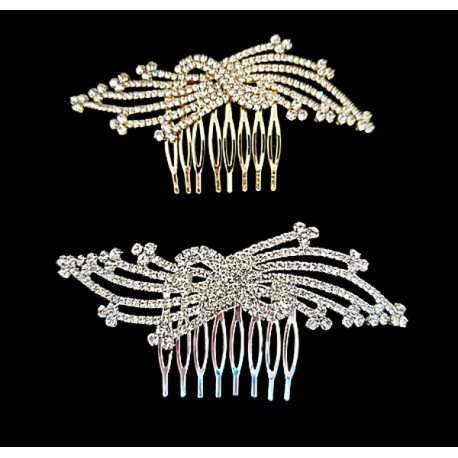 Ornement de cheveux strass 
