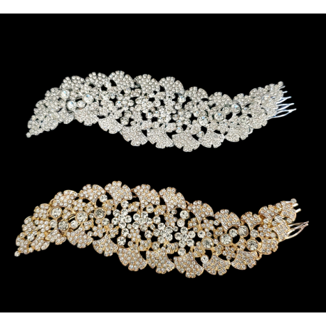 Barrette cheveux mariage luxe 