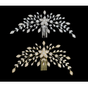 Peigne à cheveux strass cascade de strass
