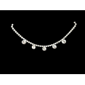 Bijou de front strass argenté