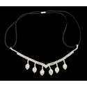 Bijou de front strass argenté brillant