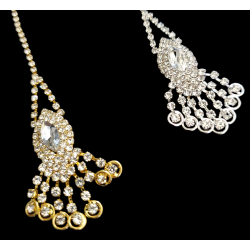 Tikka indienne ovale en pierre et strass
