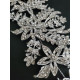 Barrette à cheveux strass argenté taille XXL