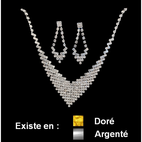 Parure strass 