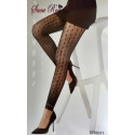 Collant sans pied fantaisie noir