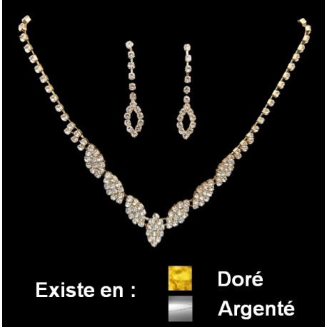 Set de bijoux strass strass 