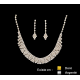 Collier strass + Boucles d'oreilles
