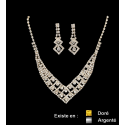 Set de bijoux strass mariage et cérémonie