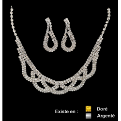 Parure strass 2 pièces femme