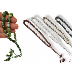 Tasbih 33 grains marbré translucide