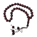 Tasbih en relief Marron