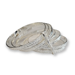 Bracelet oriental Semainier plaqué or blanc