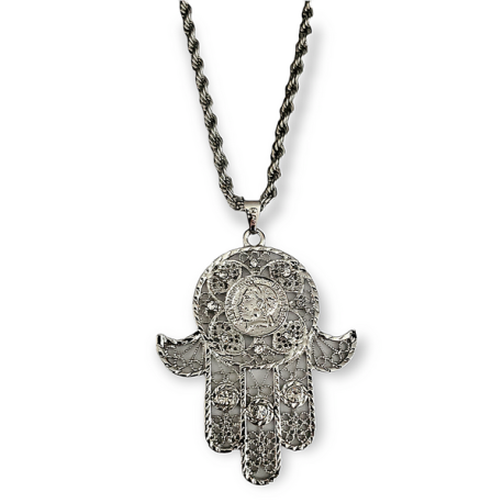 Collier oriental et son pendentif main de Fatma