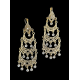 Boucles d'oreilles orientales 3 étages cristal