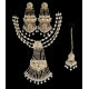 Parure Collier boucles d'oreilles strass tikka