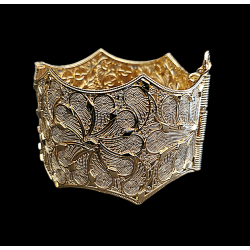 Bracelet oriental Bijou plaqué or forme étoilée