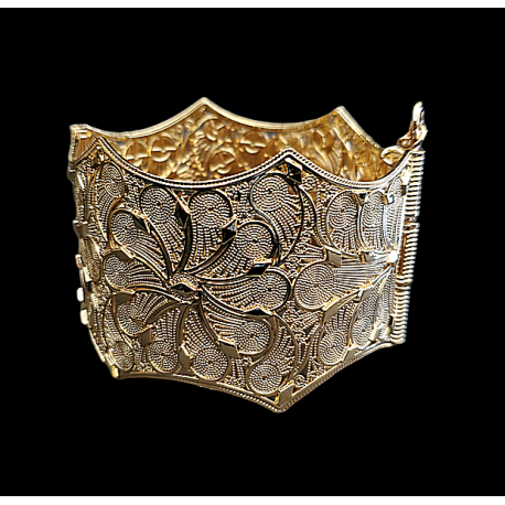Bracelet oriental Bijou plaqué or forme étoilée