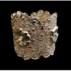 Bracelet oriental plaqué or pas cher extra large
