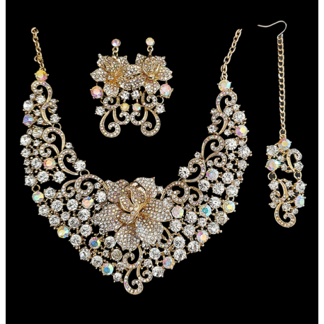 Parure bollywood cristal 3 pièces
