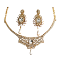 Parure strass doré et perles modèle marquise