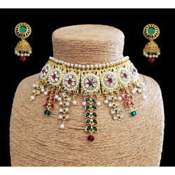 Collier chocker Bollywood femme indienne