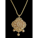Collier Meskia grande taille motif fleur
