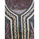 Robe orientale sans capuche en velours femme 