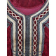 Robe orientale sans capuche en velours femme 