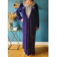 Robe orientale sans capuche en velours femme 