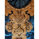 Djellaba femme en velours décor brodé pailleté