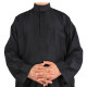 Qamis noir Homme Promo Col droit 