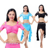 Tenue de danse orientale pour cours 2 pièces top jupette