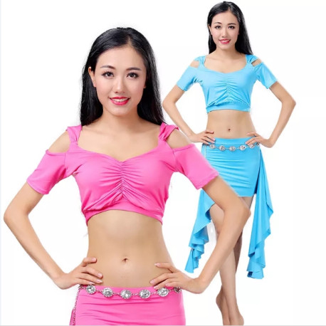 Tenue de danse orientale pour cours 2 pièces top jupette