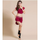 Tenue de cours de danse orientale 2 pièces mini jupette
