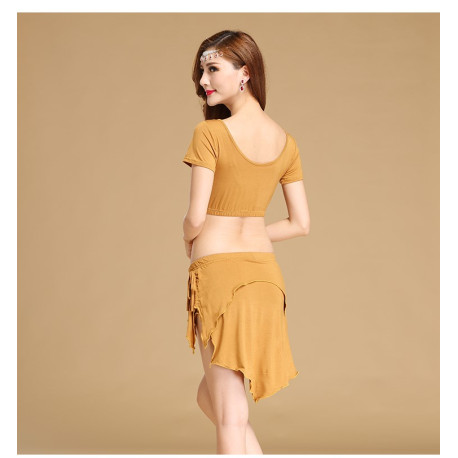 Tenue de cours de danse orientale 2 pièces mini jupette