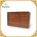 Horloge Azan bois - Lecteur Coran