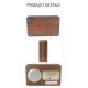 Horloge Azan bois - Lecteur Coran/Radio FM