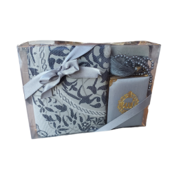 Coffret cadeau musulman Coran motif doré + Tapis + Tasbih