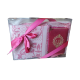 Coffret cadeau musulman Coran motif doré + Tapis + Tasbih