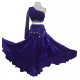 Tenue complète de danseuse orientale bleu royal