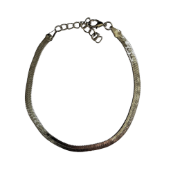 Chaîne de cheville argentée