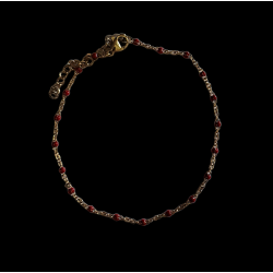 Chaîne de cheville simple dorée