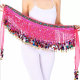 Foulard Bellly Dance franges et sequins