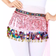 Foulard Bellly Dance franges et sequins