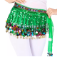 Foulard Bellly Dance franges et sequins