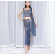 Robe de danse orientale glossy et son voile