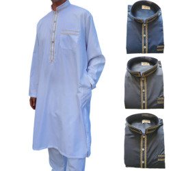 Qamis pakistanais brodé et son Sarouel 